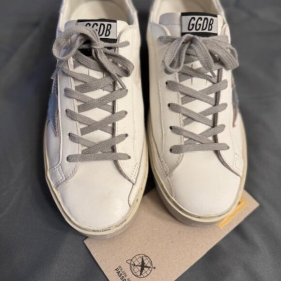 Golden Goose Silver and White Hi Star - Size 40 (9.5 U.S.) - Picture 7 of 8